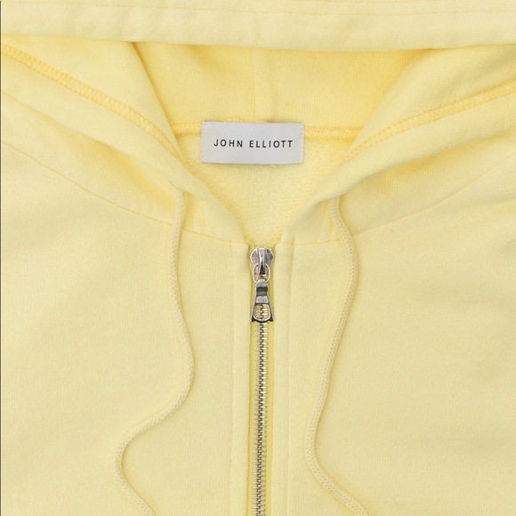 BNWT Sizes M (2) & L (3) - John Elliott Exposure Full Zip Terry Hoodie Solar - Picture 3 of 8